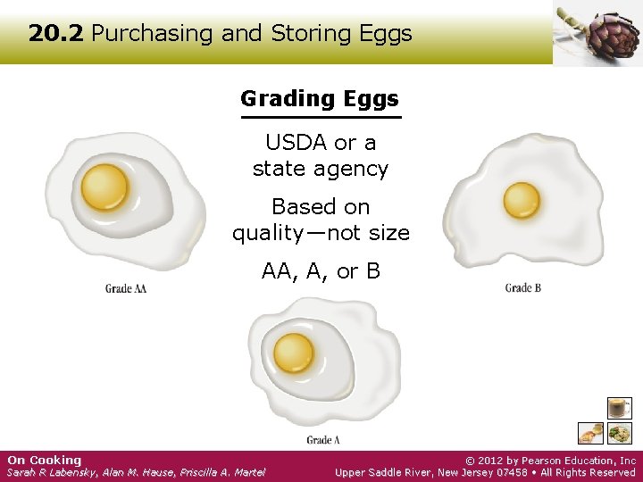 20. 2 Purchasing and Storing Eggs Grading Eggs USDA or a state agency Based