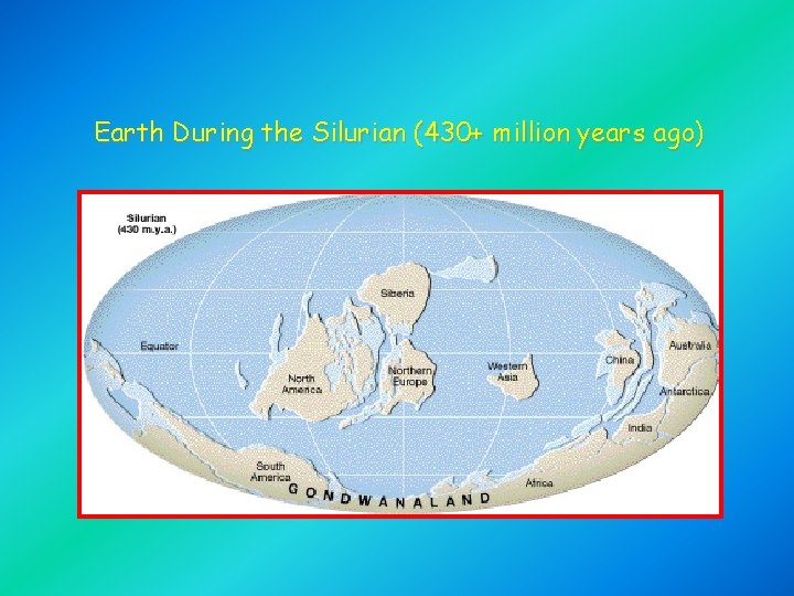 Earth During the Silurian (430+ million years ago) 