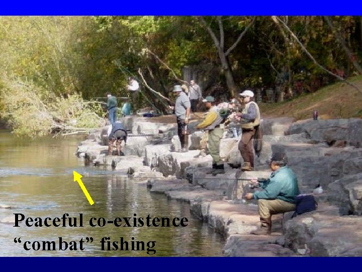 Peaceful co-existence “combat” fishing 