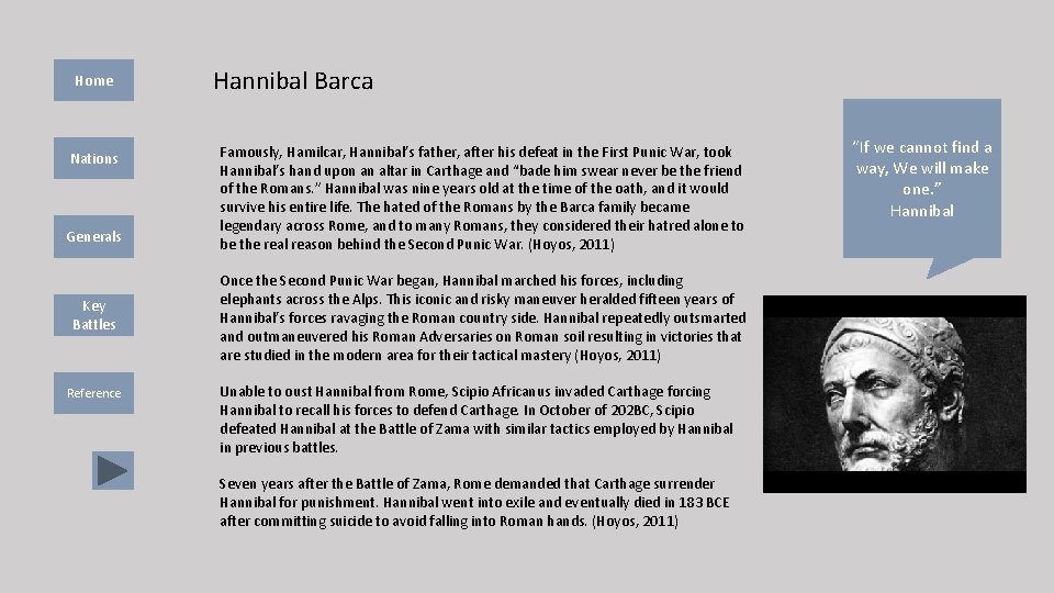 Home Nations Generals Key Battles Reference Hannibal Barca Famously, Hamilcar, Hannibal’s father, after his