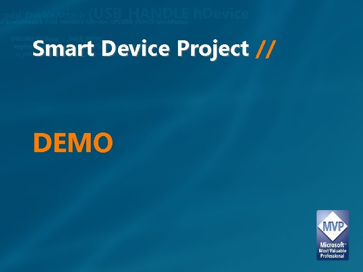 Smart Device Project // DEMO 