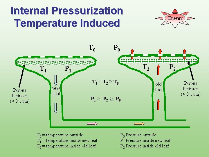 Internal Pressurization Temperature Induced T 0 T 1 P 0 T 2 P 1