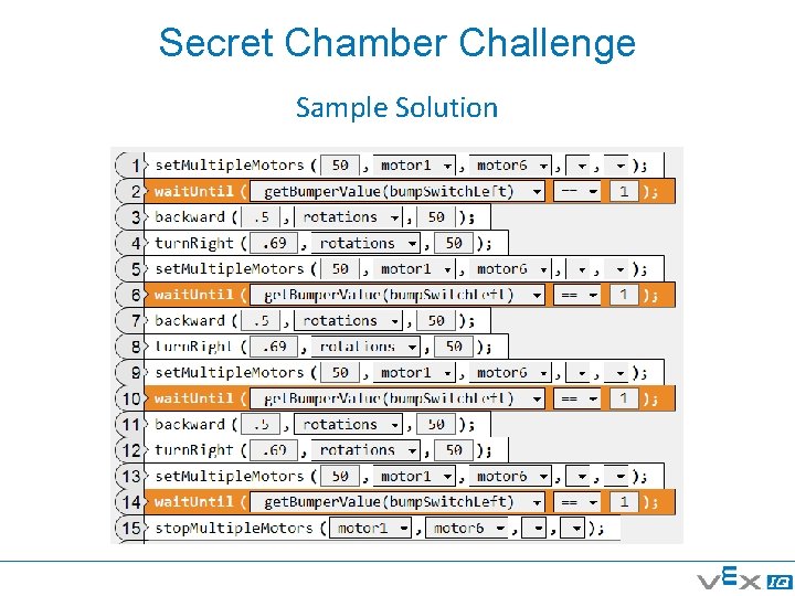 Secret Chamber Challenge Sample Solution 