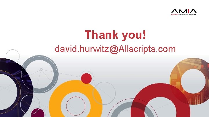 Thank you! david. hurwitz@Allscripts. com 