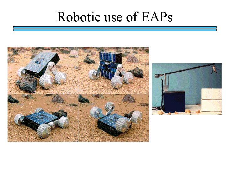 Robotic use of EAPs 