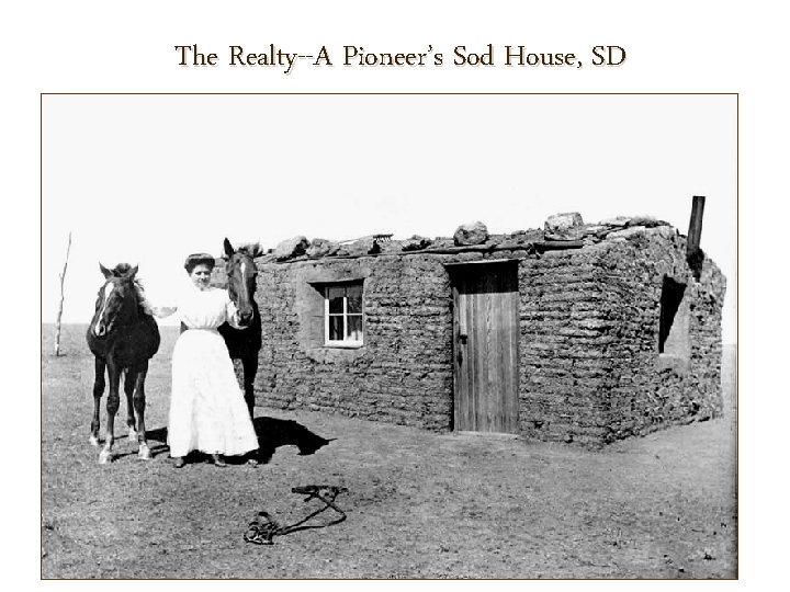 The Realty--A Pioneer’s Sod House, SD 