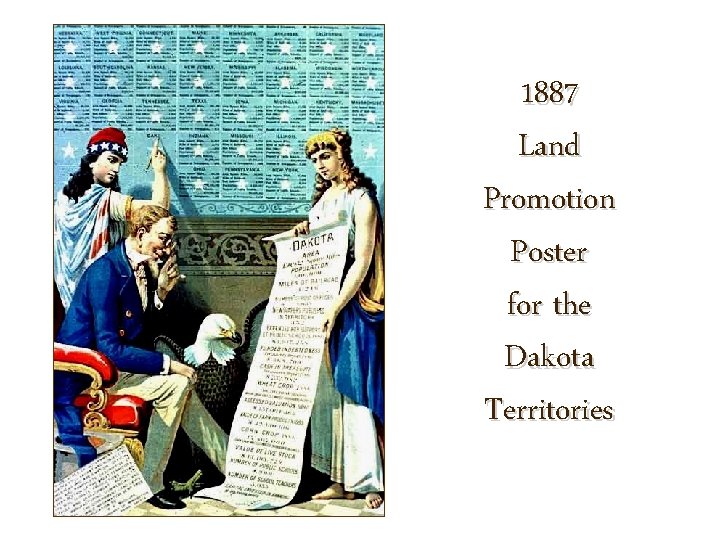 1887 Land Promotion Poster for the Dakota Territories 