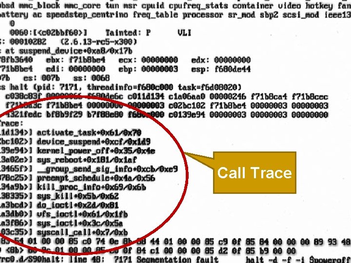 Call Trace 61 