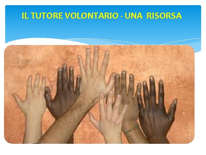 IL TUTORE VOLONTARIO - UNA RISORSA 