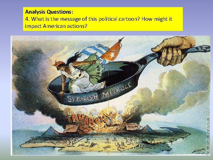 Analysis Questions: 4. What is the message of this political cartoon? How might it