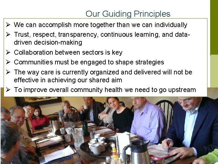 Our Guiding Principles Ø We can accomplish more together than we can individually Ø