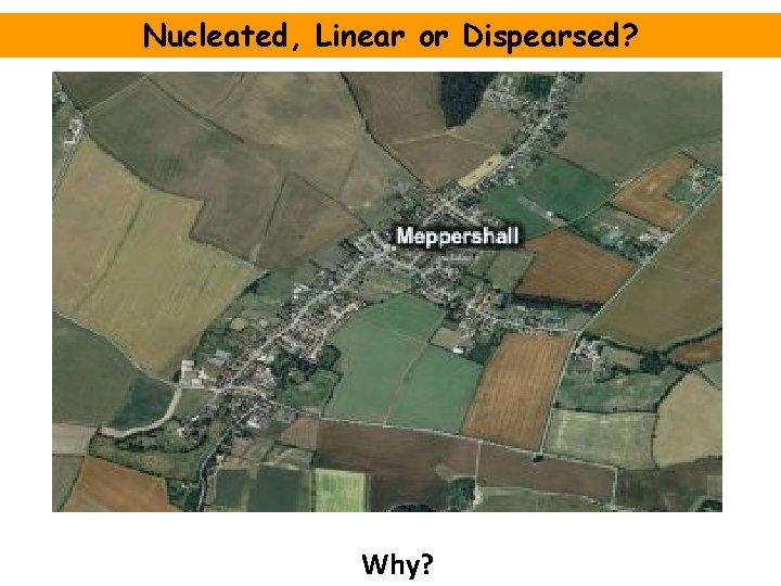 Nucleated, Linear or Dispearsed? Why? 