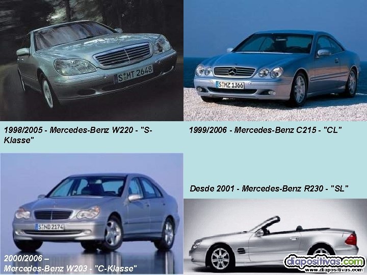 1998/2005 - Mercedes-Benz W 220 - "SKlasse" 1999/2006 - Mercedes-Benz C 215 - "CL"