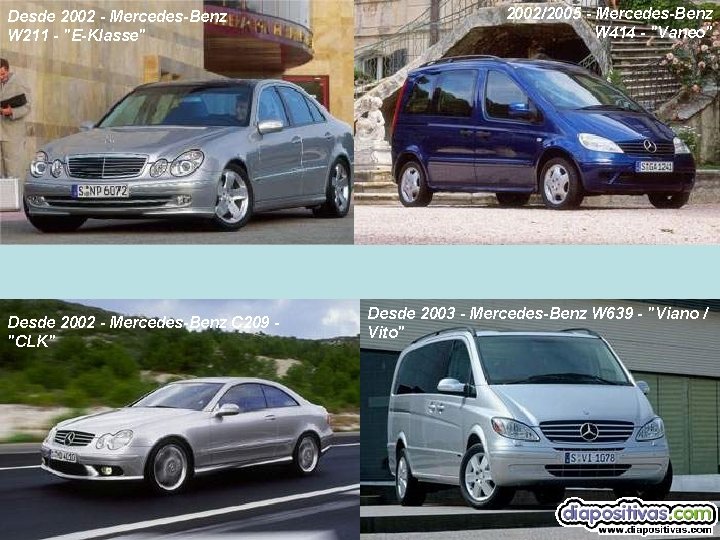 Desde 2002 - Mercedes-Benz W 211 - "E-Klasse" Desde 2002 - Mercedes-Benz C 209