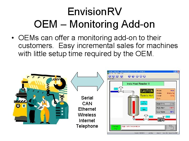 Envision. RV OEM – Monitoring Add-on • OEMs can offer a monitoring add-on to