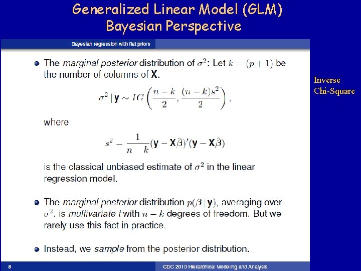 Generalized Linear Model (GLM) Bayesian Perspective Inverse Chi-Square 