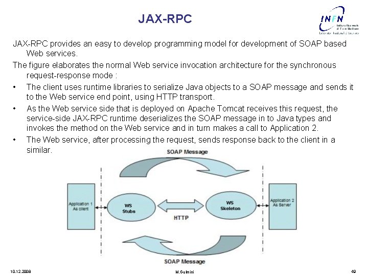 JAX-RPC provides an easy to develop programming model for development of SOAP based Web