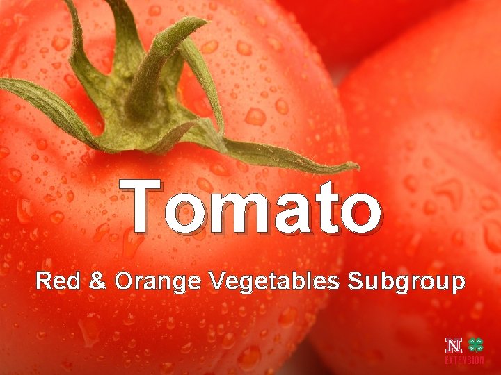 Tomato Red & Orange Vegetables Subgroup 