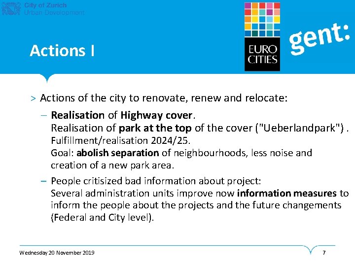 Actions I > Actions of the city to renovate, renew and relocate: – Realisation