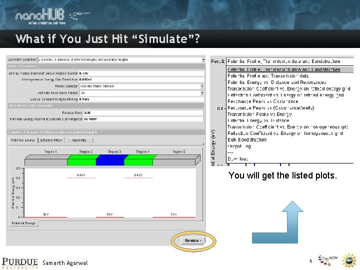 What if You Just Hit “Simulate”? You will get the listed plots. Samarth Agarwal