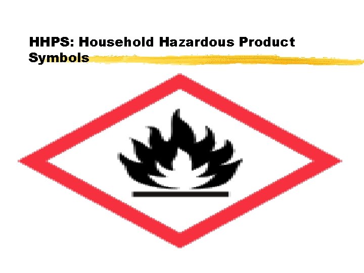 HHPS: Household Hazardous Product Symbols 