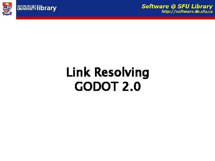 Link Resolving GODOT 2. 0 