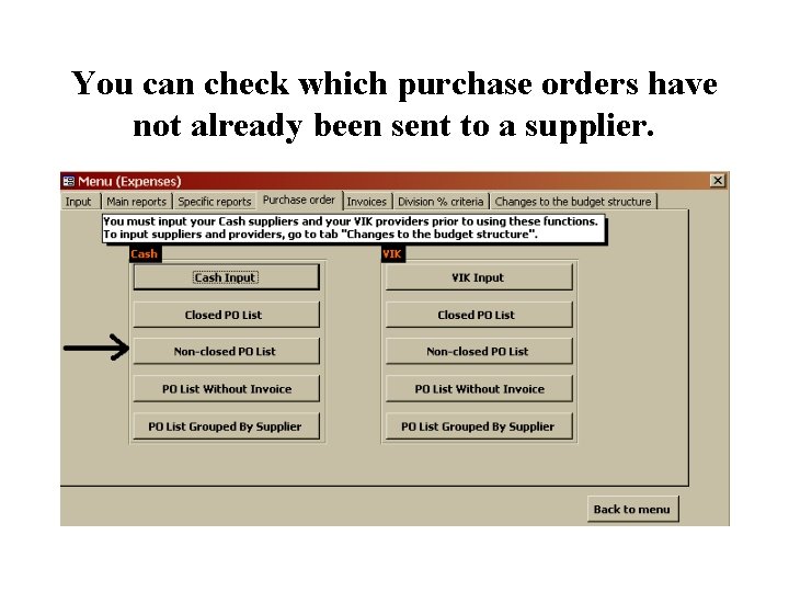 You can check which purchase orders have not already been sent to a supplier.