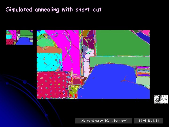 Simulated annealing with short-cut Resolving domain fragmentation Alexey Abramov (BCCN, Göttingen) 10 -03 -11
