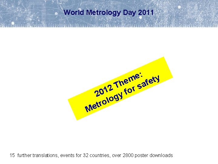 World Metrology Day 2011 : e y m t e e f h sa