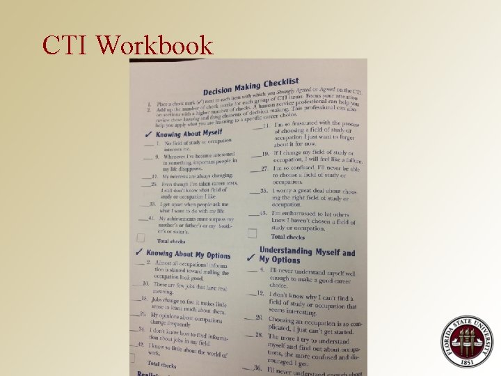 CTI Workbook 