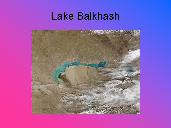 Lake Balkhash 