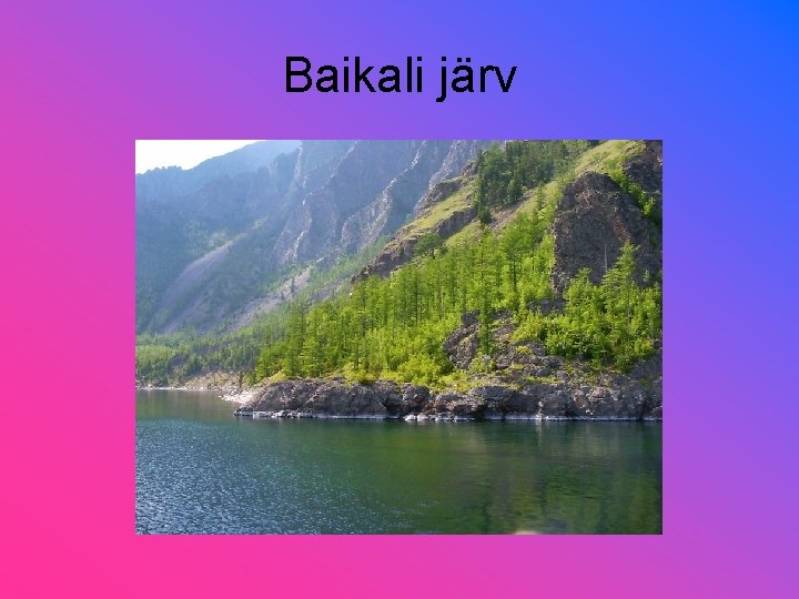 Baikali järv 