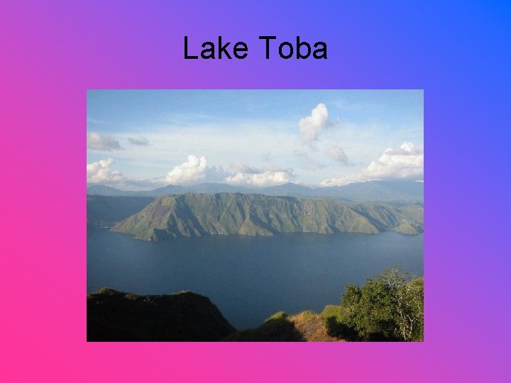 Lake Toba 