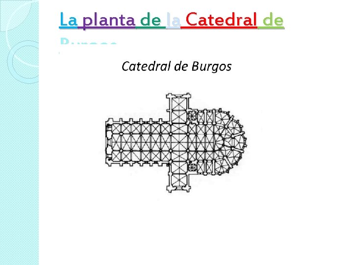 La planta de la Catedral de Burgos 