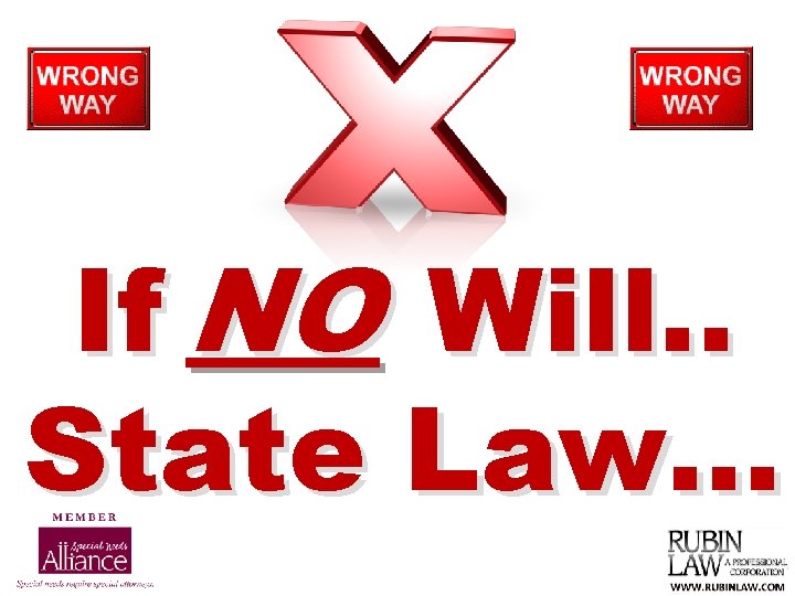 If NO Will. . State Law… 