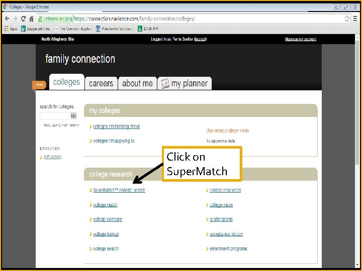 Click on Super. Match 