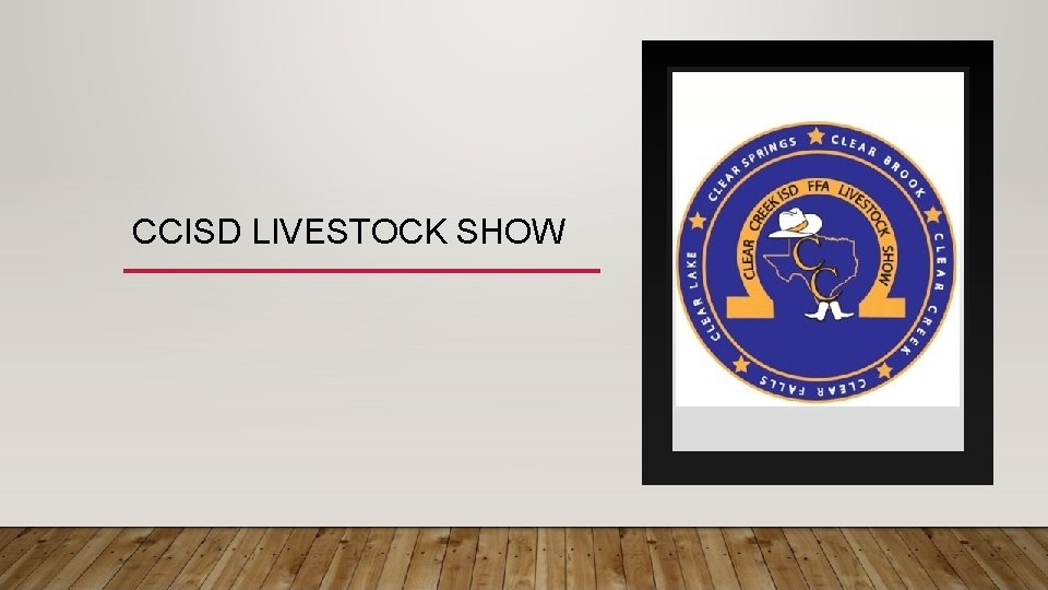 CCISD LIVESTOCK SHOW 