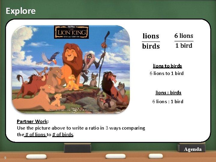 Explore lions to birds 6 lions to 1 bird lions : birds 6 lions