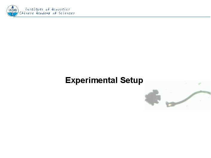 Experimental Setup www. isoyes. com 