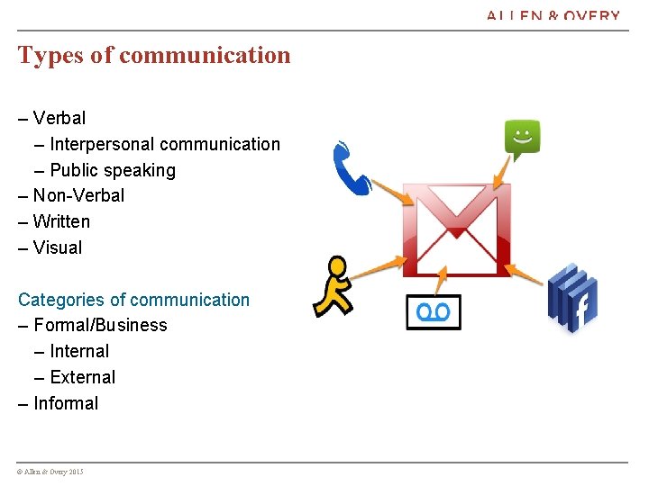 Types of communication – Verbal – Interpersonal communication – Public speaking – Non-Verbal –