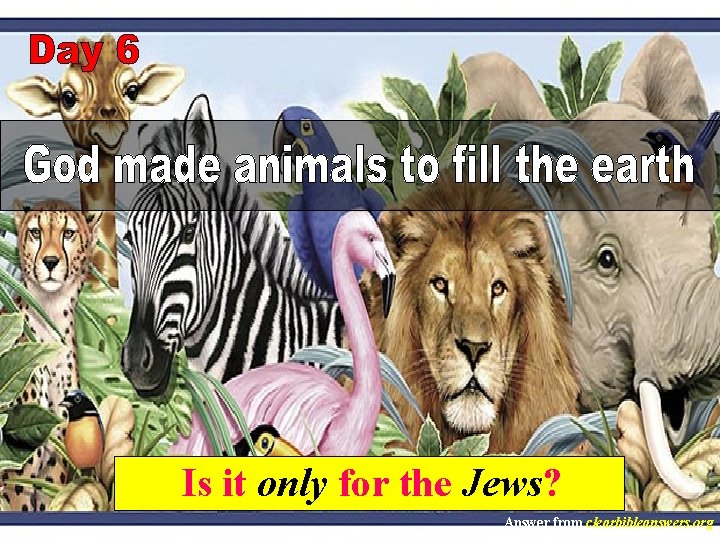 Is it only for the Jews? Answer from clearbibleanswers. org 