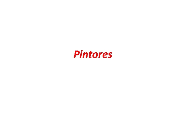 Pintores 