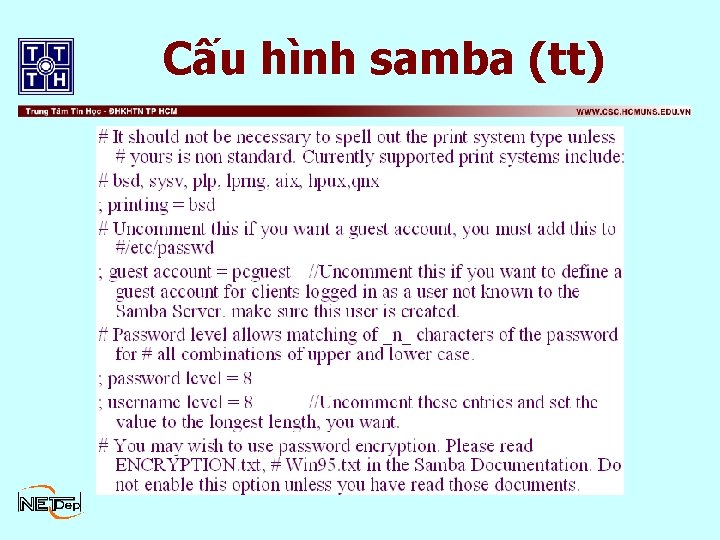 Cấu hình samba (tt) 