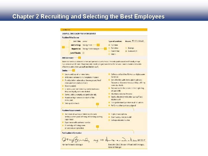 Chapter 2 Recruiting and Selecting the Best Employees 
