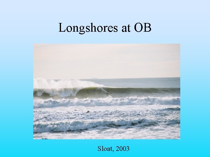 Longshores at OB Sloat, 2003 