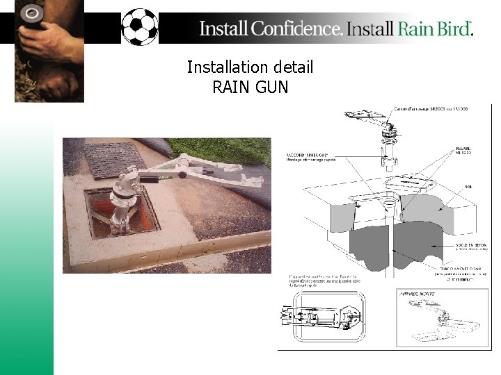 Installation detail RAIN GUN 