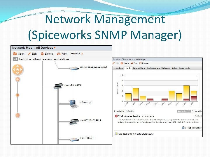 Network Management (Spiceworks SNMP Manager) 