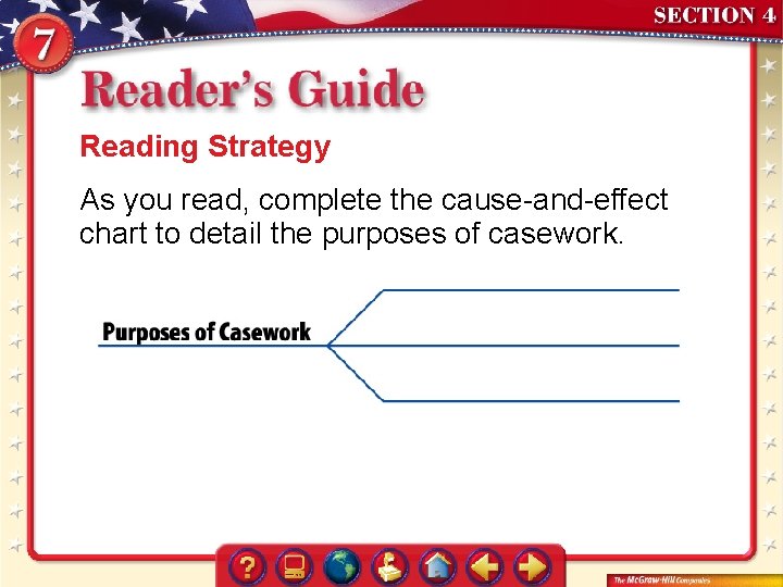 Reading Strategy As you read, complete the cause-and-effect chart to detail the purposes of