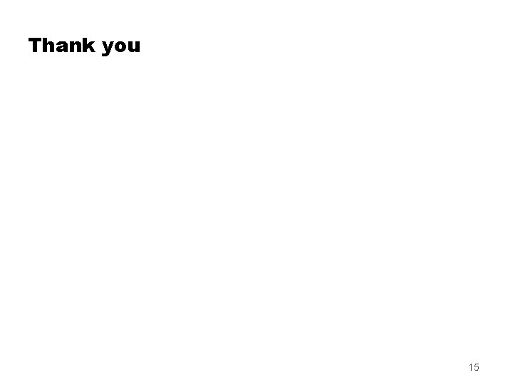 Thank you 15 
