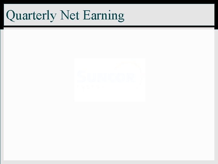 Quarterly Net Earning 